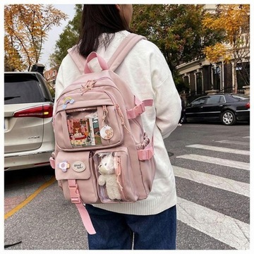 Plecak Kawaii Aesthetic Women School Bag for Teen