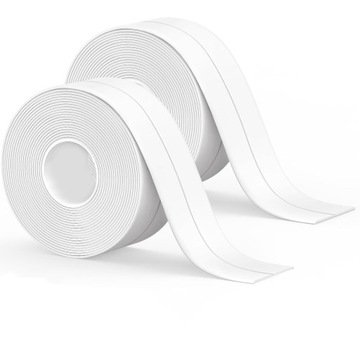 2 РОЛИКА УПЛОТНИТЕЛЬНОЙ ЛЕНТЫ ДЛЯ ВАННЫ, САМОКЛЕЯЩАЯСЯ, ВОДОНЕПРОНИЦАЕМАЯ, ВАННЫ