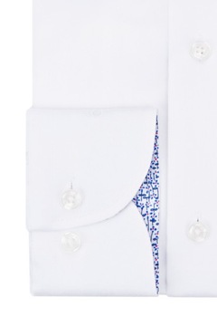 Мужская белая хлопковая рубашка Lancerto Amy стандартного размера 176/46