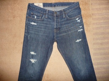 Spodnie dżinsy HOLLISTER W32/L30=43/99cm jeansy