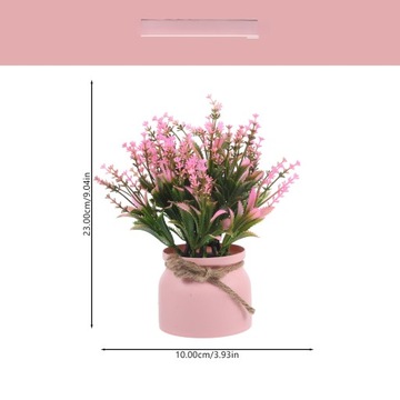 PLASTIKOWE KWIATY DONICZKOWE BONSAI SZTUCZNE ROŚLINY NA BALKON I PATIO