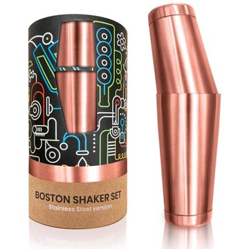Shaker barmański profesjonalny zestaw bostoński stalowy Tin-Tin | 750ml
