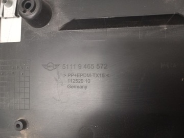 DRŽÁK TABULKY SPZ MINI COUNTRYMAN HATCHBACK 51119465572