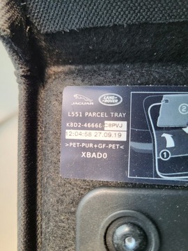 POLIČKA KUFRU RANGE ROVER EVOQUE L551 OE K8D2-46668-AD8PVJ