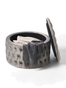 Pufa tapicerowane Chiara XL Westwing