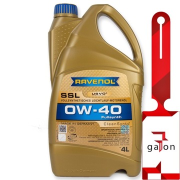 RAVENOL SSL 0W40 CleanSynto USVO 4L - syntetyczny olej silnikowy