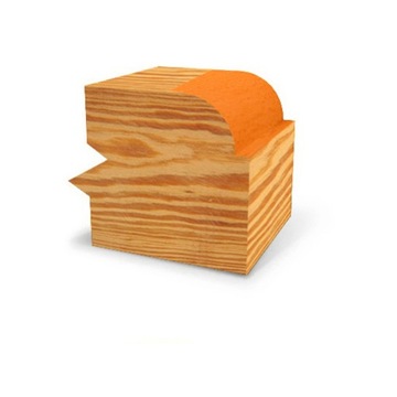 Фреза четвертькруглая вогнутая HSS 120x40x20/R=15 левая