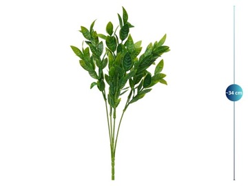 ИСКУССТВЕННЫЕ ЦВЕТЫ ДЕКОРАТИВНАЯ Веточка РУСКУС 34см ИСКУССТВЕННЫЕ РАСТЕНИЯ ЛИСТЬЯ КЛИН