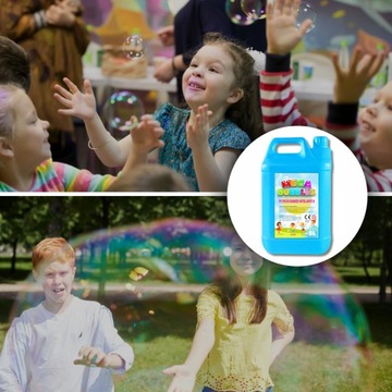 ЖИДКОСТЬ ДЛЯ БОЛЬШИХ И МАЛЕНЬКИХ МЫЛЬНЫХ ПУЗЫРЕЙ 5л ЖИДКОСТЬ ДЛЯ ДЕТЕЙ