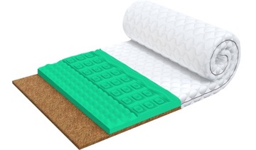 Materac nawierzchniowy / nakładka na materac 140x200, STAR, kokos-HR 9cm