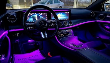 Mercedes Klasa E W213 Kombi Facelifting 2.0 E200 197KM 2020 Mercedes-Benz Klasa E AMG line PANORAMA skory el klapa KAMERA ambiente FUL, zdjęcie 7