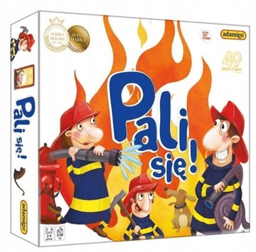 Gra Planszowa Rodzinna Towarzyska PALI SIĘ Ugaś Pożar Adamigo 5+
