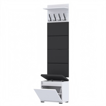 Garderoba 50x30D1N1 VB50 4Panele WP50 Biały