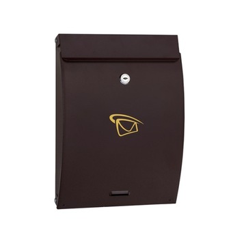 Skrzynka na listy brązowa 330x250x65mm Gerda