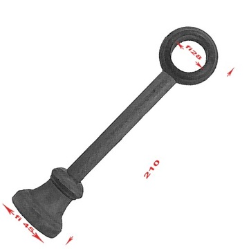 Деревянный карниз fi 28 3,0 м, одинарный, 300 см