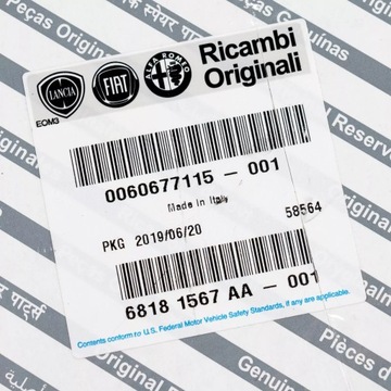 ALFA ROMEO FIAT LANCIA TĚSNĚNÍ PUMPY OLEJE OEM