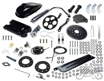 ДВИГАТЕЛЬ ВНУТРЕННЕГО СГОРАНИЯ 4T для ВЕЛОСИПЕДА объемом 50 куб.см. КОМПЛЕКТ