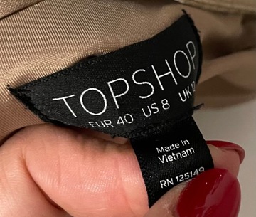 Topshop oversize beżowy wiosenny rarytas L