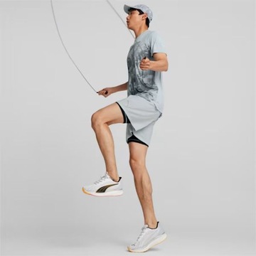 Y4404 Мужская футболка для бега PUMA с коротким рукавом и принтом ФУТБОЛКА M