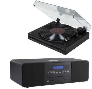 Zestaw gramofon z odtwarzaczem CD THOMCON MIC200