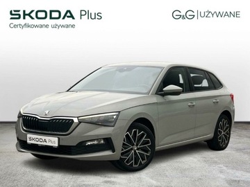 Skoda Scala Hatchback 1.0 TSI 110KM 2022 Skoda Scala Salon PL Szary Steel FV23 Climatronic Grzana szyba ASO