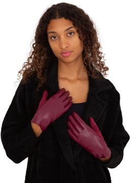 SKÓRZANE rękawiczki zimowe damskie Z FUNKCJĄ DOTYKOWĄ