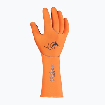 Неопреновые перчатки-парусник оранжевые L