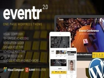 Szablon Eventr One Page Event WordPress Theme