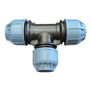 Trójnik redukcyjny skręcany PE 32x25x32 32-25-32