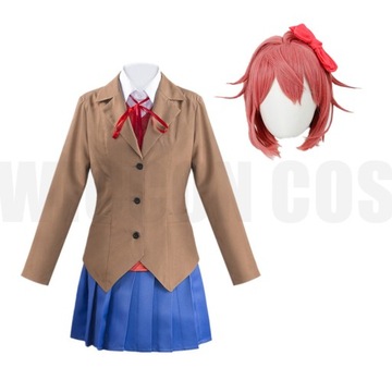 Cosplay Anime Doki Doki Literature Club Monika kos, S
