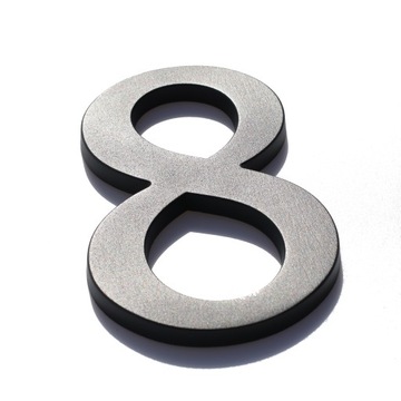 НОМЕР ДОМА, ЦИФРЫ ДЛЯ ДОМА, БУКВЫ графит 8