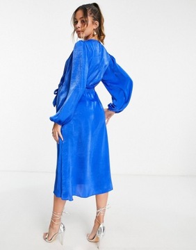 Гладкое миди-платье для беременных S 049