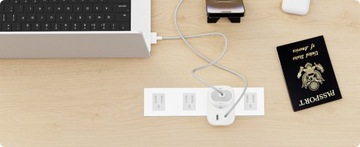 Универсальные адаптерные розетки VOOMY США, ЕС Зарядное устройство USB и USB-C МИР