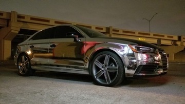 ФОЛЬГОВОЕ ЗЕРКАЛО ШПОН ХРОМ СЕРЕБРЯНОЕ 152x10см