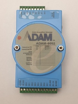 Модуль ввода-вывода * 8x DI 8x DO * ADVANTECH ADAM-6052 RJ45
