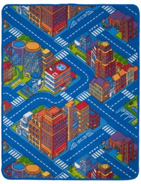 Детский ковер улицы улицы города дорога 80х100