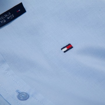 Tommy Hilfiger koszula męska Core slim fit Promocja Błękitna M