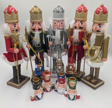 ДЕРЕВЯННЫЙ ЩЕЛКУНЧИК БОЛЬШОЕ РОЖДЕСТВЕНСКОЕ УКРАШЕНИЕ ВЫСОТА 38 СМ