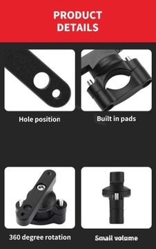 ЗАЖИМ МОТОЦИКЛА ГАЛОГЕННЫЙ КРОНШТЕЙН ДЛЯ GMOL 19-32 ММ