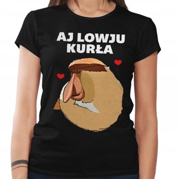 Koszulka damska Nosacz Janusz I love you kurła S