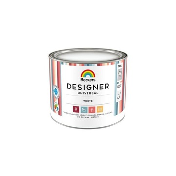 Emalia akrylowa Beckers Designer UNIVERSAL WHITE0,5l