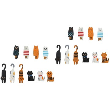 Деревянные зажимы для маленьких картинок Кошка Прищепка