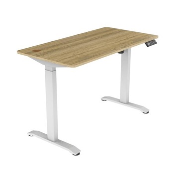 Nowoczesne Biurko STABILNE Elektryczne Regulacja LED Spacetronik Moris