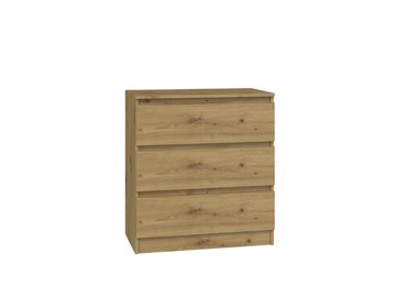 SZAFKA KOMODA 70CM SŁUPEK REGAŁ SZUFLADY DĄB ARTISAN NOWOCZESNA SCHOWEK ABS