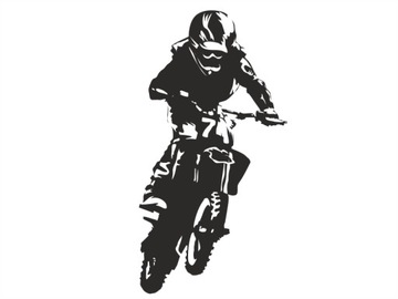 Naklejka na ścianę Motocross 3 100cm