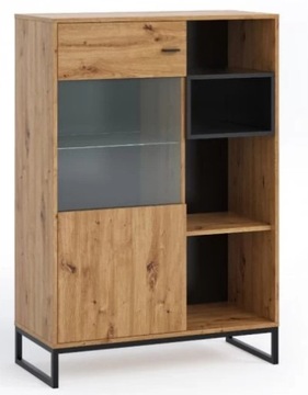 Witryna stojąca szer 90 cm salon pokój ARTISAN