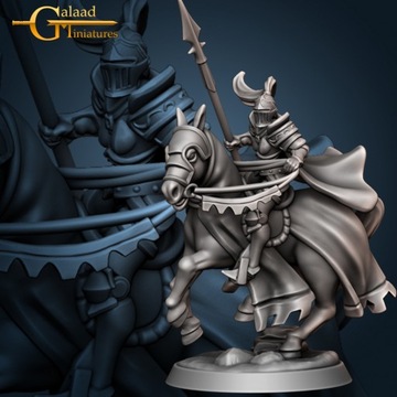 Female Knight Mounted 01 - Rycerz Konno - RPG