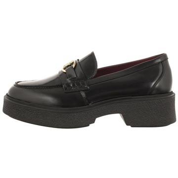 Buty Mokasyny Damskie Tommy Hilfiger Hardware Loafer Czarne