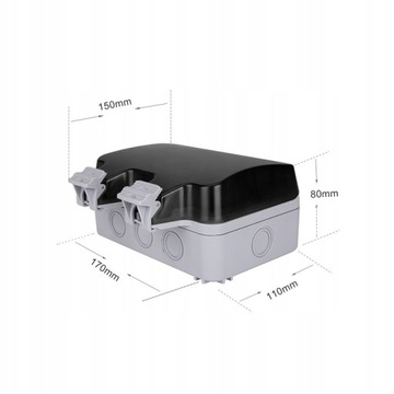 НАРУЖНАЯ РОЗЕТКА IP66 САДОВАЯ ДВОЙНАЯ ВИЛКА