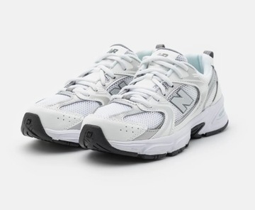 New Balance 530 piękna biało-srebrna kolorystyka r. 39